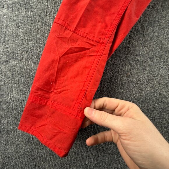 Barbour International Avonmouth Waxed Jacket Women Full Zip Red Size 4 USA Lined - Picture 12 of 16